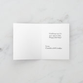 Schattig Kleurrijk Meisje Verjaardag Kaart (Binnen)