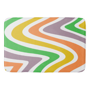 Schattig kleurrijk modern abstract patroon groen badmat