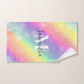 Schattig kleurrijk monogram bad handdoek (Handdoek)