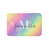 Schattig kleurrijk monogram badmat (Voorkant)