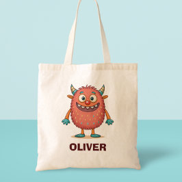 Schattig Kleurrijk Monster Tote Bag