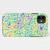 Schattig kleurrijk naadloos bloemenpatroon Case-Mate iPhone case (Achterkant (horizontaal))