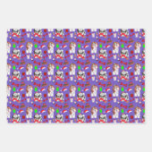 Schattig kleurrijk Shih Tzu-patroon Inpakpapier Vel (Voorkant 2)