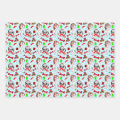 Schattig kleurrijk Shih Tzu-patroon Inpakpapier Vel (Voorkant)