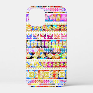 Schattig kleurrijk tribiaal azteeks patroon Case-Mate iPhone case