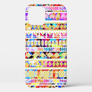 Schattig kleurrijk tribiaal azteeks patroon Case-Mate iPhone case