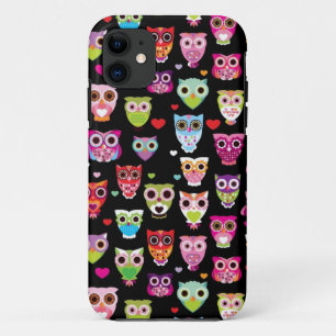 schattig kleurrijk uil kinderen patroon Case-Mate iPhone case