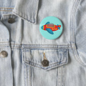 Schattig Kleurrijk Vliegtuig voor Kinderen Ronde Button 5,7 Cm (In situ)