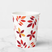 Schattig & Kleurrijke Herfst bladeren Patroon Papieren Bekers (Links)