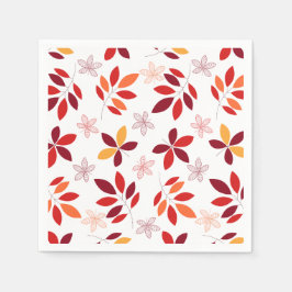 Schattig & Kleurrijke Herfst bladeren Patroon Servet