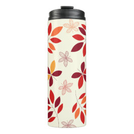 Schattig & Kleurrijke Herfst bladeren Patroon Thermosbeker