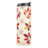 Schattig & Kleurrijke Herfst bladeren Patroon Thermosbeker (Gedraaid links)