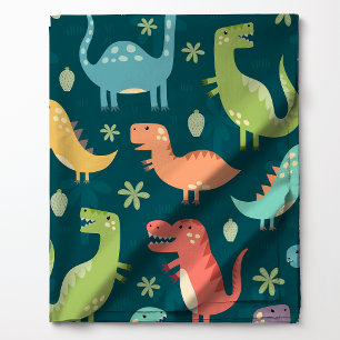Schattig Kleurrijke Tyrannosaurus Rex Dinosaurus P Stof