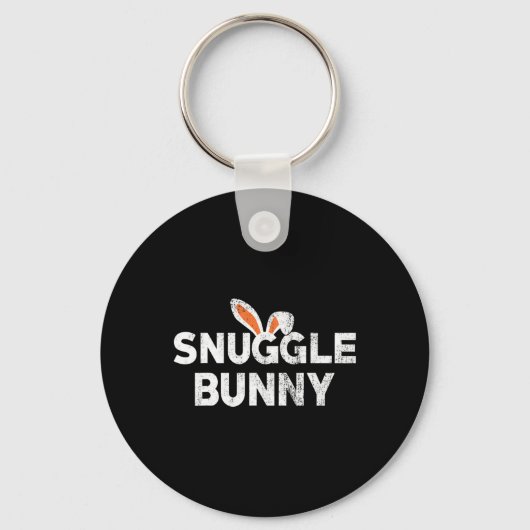 Schattig Knuffel Konijn Pasen Idee Sleutelhanger (Voorkant)