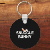 Schattig Knuffel Konijn Pasen Idee Sleutelhanger (Voorkant)