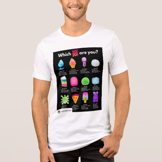 Schattig Knuffel Speelgoed Liefhebber ( NeeDoh ) Tri-Blend Shirt (Voorkant)
