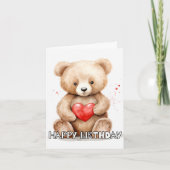 Schattig knuffeldier Happy Beautiful Kaart (Voorkant)