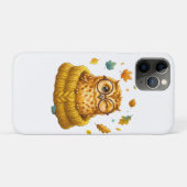 Schattig Knus Herfst Uil Geel Trui Herfstbladeren  Case-Mate iPhone Case (Achterkant (horizontaal))