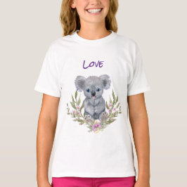 Schattig Koala Beer Bloemen T-shirt