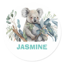 Schattig koala beer, eucalyptus