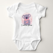 Schattig Koala Beer "Knuffels alsjeblieft" Romper (Voorkant)