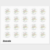 Schattig Koala Beer Meisjes Baby shower Favor Ronde Sticker (Vel)