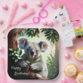 Schattig Koala Beer Papieren Bordje (Feest)