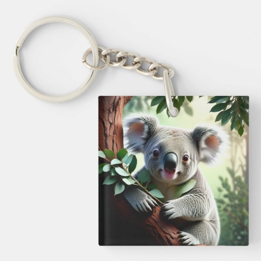 Schattig Koala Beer Sleutelhanger (voorkant)
