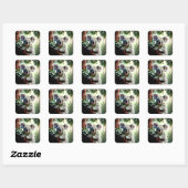 Schattig Koala Beer Vierkante Sticker (Vel)