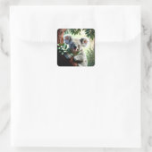 Schattig Koala Beer Vierkante Sticker (Tas)