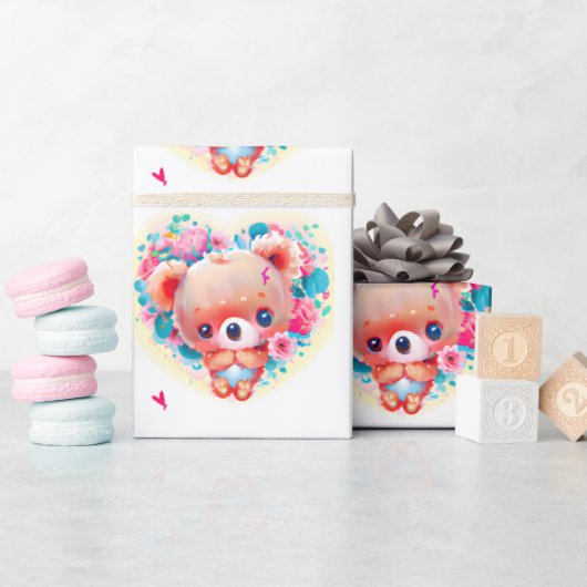 Schattig koala hart cadeaupapier (Baby Shower)