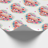 Schattig koala hart cadeaupapier (Hoek)