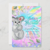 Schattig Koala Tie Dye Baby shower Kaart (Voorkant)
