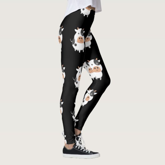 Schattig koe- en stutkalf leggings (Rechts)