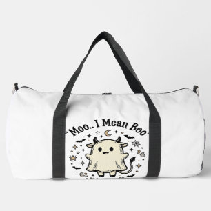 Schattig Koe Geest Halloween Moo Boo Vintage Ontwe Plunjezak