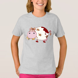 Schattig koe ontwerp boerderij leven vee liefhebbe t-shirt