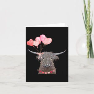 Schattig Koeien Valentijnsdag Ontwerp Met Hart Llo Kaart