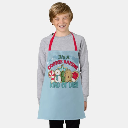 schattig koekje bakdag kerst schort (Gedragen)