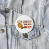 schattig koekjesverkoper ronde button 7,6 cm (In situ)