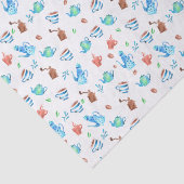 Schattig koffie grillig patroon tissuepapier (Detail)