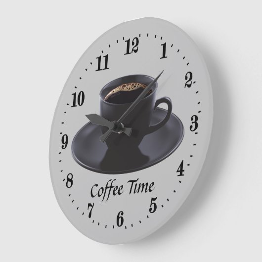 schattig koffietijdendecor grote klok (Hoek)