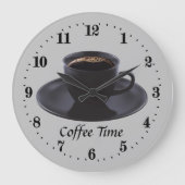 schattig koffietijdendecor grote klok (Voorkant)