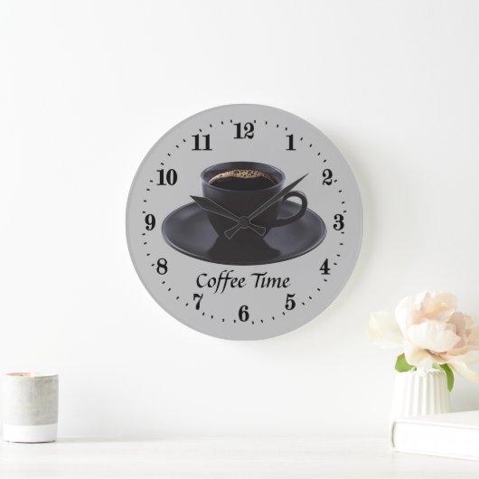 schattig koffietijdendecor grote klok (Huis)