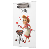 Schattig Koken Liefde Rode Harten Klembord (Links)