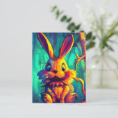 Schattig konijn briefkaart (Staand voorkant)