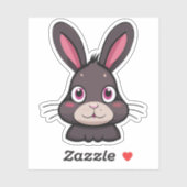 Schattig Konijn Cartoon Karakter Sticker (Vel)