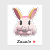 Schattig Konijn Cartoon Karakter Sticker (Vel)