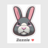 Schattig Konijn Cartoon Karakter Sticker (Vel)