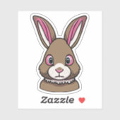 Schattig Konijn Cartoon Karakter Sticker (Vel)