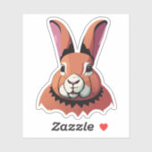 Schattig Konijn Cartoon Karakter Sticker (Vel)